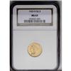 Image 1 : 1925-D $2 1/2 MS63 NGC. Rich orange-gold luster with f 1925-D[$2 1/2] MS63 NGC.