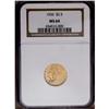 Image 1 : 1926 $2 1/2 MS64 NGC. Boldly struck with satiny luster 1926[$2 1/2] MS64 NGC.