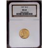 Image 1 : 1927 $2 1/2 MS64 NGC. The bright peach-gold surfaces r 1927[$2 1/2] MS64 NGC.