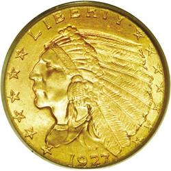 1927 $2 1/2 MS65 PCGS. The 1927 is often used as a typ 1927[$2 1/2] MS65 PCGS.