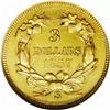 Image 2 : 1857-S $3 AU58 NGC. The 1857-S has a tendency to be an 1857-S[$3] AU58 NGC.