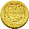 Image 2 : 1863 $3 AU58 NGC. The 1863 three dollar coin, with a b 1863[$3] AU58 NGC.