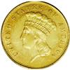Image 1 : 1866 $3 MS62 PCGS. From an original mintage of 4,000 b 1866[$3] MS62 PCGS.
