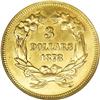 Image 2 : 1878 $3 --Cleaned--ANACS. MS60 Details. Although this e 1878[$3]--Cleaned--ANACS. MS60 Details.