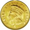 Image 1 : 1878 $3 MS63 PCGS. Nicely struck with an appealing sat 1878[$3] MS63 PCGS.