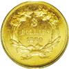 Image 2 : 1880 $3 MS64 PCGS. 1,000 1880 Three dollar gold piece 1880[$3] MS64 PCGS.