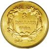 Image 2 : 1880 $3 MS65 PCGS. Produced to the extent of only 1,00 1880[$3] MS65 PCGS.