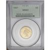 Image 3 : 1887 $3 MS63 PCGS. Although its mintage of 6,000 piece 1887[$3] MS63 PCGS.