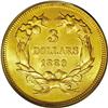 Image 2 : 1889 $3 MS64 PCGS. During the final year of production 1889[$3] MS64 PCGS.