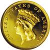 Image 1 : 1887 $3 PR67 Ultra Cameo NGC. An awe-inspiring proof t 1887[$3] PR67 Ultra Cameo NGC.