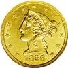 Image 1 : 1856-S $5 AU58 NGC. A pleasing example with slight wea 1856-S[$5] AU58 NGC.