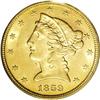 Image 1 : 1859 $5 MS62 PCGS. Ex: H.W. Bass Jr. Collection. Excep 1859[$5] MS62 PCGS.