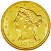 Image 1 : 1873 $5 Closed 3 MS62 NGC. A bold striking with bright 1873[$5] Closed 3 MS62 NGC.