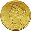 Image 1 : 1874-CC $5 AU58 NGC. As a collecting specialty, the Ca 1874-CC[$5] AU58 NGC.