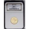 Image 1 : 1893-CC $5 MS61 NGC. Variety 1-A. The first C in the m 1893-CC[$5] MS61 NGC.
