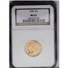 Image 1 : 1909 $5 MS62 NGC. Deep red-gold toning is accented by 1909[$5] MS62 NGC.