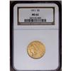 Image 1 : 1911 $5 MS62 NGC. Softly lustrous, straw-gold surfaces 1911[$5] MS62 NGC.