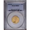 Image 1 : 1911-S $5 MS62 PCGS. While the second most common S-mi 1911-S[$5] MS62 PCGS.