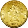 Image 1 : 1881-S $10 MS63 NGC. Non-existent in higher grades, th 1881-S[$10] MS63 NGC.