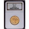 Image 1 : 1895 $10 MS64 NGC. The base of the 95 in the date is r 1895[$10] MS64 NGC.