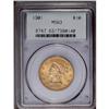 Image 1 : 1901 $10 MS63 PCGS. This lustrous older holder Liberty 1901[$10] MS63 PCGS.