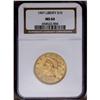 Image 1 : 1907 $10 MS64 NGC. Rich yellow-gold centers are framed 1907[$10] MS64 NGC.