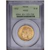 Image 1 : 1932 $10 MS63 PCGS. Potent cartwheel luster illuminate 1932[$10] MS63 PCGS.