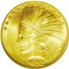 Image 1 : 1932 $10 MS64 NGC. A sharply struck near-Gem with pote 1932[$10] MS64 NGC.