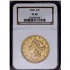 Image 1 : 1850 $20 XF45 NGC. This early double eagle displays gl 1850[$20] XF45 NGC.