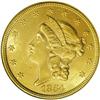 Image 1 : 1854 $20 Small Date MS61 NGC. This variety is more ple 1854[$20] Small Date MS61 NGC.