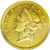 Image 1 : 1856 $20 AU58 NGC. Minimally marked for the grade, the 1856[$20] AU58 NGC.