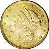 Image 1 : 1873 $20 Open 3 MS62 PCGS. A crisply struck and satiny 1873[$20] Open 3 MS62 PCGS.