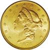Image 1 : 1873 $20 Open 3 MS62 PCGS. Sharply struck with potent 1873[$20] Open 3 MS62 PCGS.