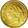 Image 1 : 1873 $20 Open 3 MS62 PCGS. Satiny with ample mint fros 1873[$20] Open 3 MS62 PCGS.