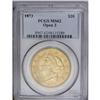 Image 3 : 1873 $20 Open 3 MS62 PCGS. Satiny with ample mint fros 1873[$20] Open 3 MS62 PCGS.