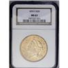 Image 3 : 1876-S $20 MS63 NGC. Final year of the Type Two design 1876-S[$20] MS63 NGC.