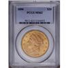 Image 1 : 1890 $20 MS62 PCGS. The 1 in the date is repunched at 1890[$20] MS62 PCGS.