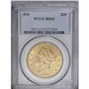 Image 1 : 1890 $20 MS62 PCGS. A lustrous and moderately abraded 1890[$20] MS62 PCGS.