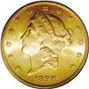 Image 1 : 1898-S $20 MS64 PCGS. Blushes of lemon and lime toning 1898-S[$20] MS64 PCGS.