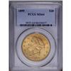 Image 1 : 1899 $20 MS64 PCGS. Well struck with attractive peach 1899[$20] MS64 PCGS.
