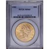Image 1 : 1901 $20 MS64 PCGS. Breen-7337. The first 1 in the dat 1901[$20] MS64 PCGS.