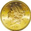 Image 1 : 1901 $20 MS65 NGC. A boldly struck Gem that has blazin 1901[$20] MS65 NGC.