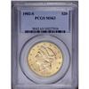 Image 3 : 1902-S $20 MS63 PCGS. Luster rolls across the light le 1902-S[$20] MS63 PCGS.