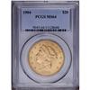 Image 1 : 1904 $20 MS64 PCGS. Shimmering luster and lovely peach 1904[$20] MS64 PCGS.
