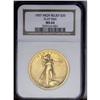 Image 3 : 1907 $20 High Relief, Flat Rim MS64 NGC. A beautiful C 1907[$20] High Relief, Flat Rim MS64 NGC.
