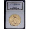 Image 1 : 1907 $20 Arabic Numerals MS62 NGC. Sharply struck and 1907[$20] Arabic Numerals MS62 NGC.