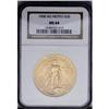 Image 1 : 1908 $20 No Motto MS64 NGC. Short Rays. A shimmering k 1908[$20] No Motto MS64 NGC.