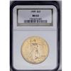 Image 1 : 1909 $20 MS62 NGC. A well struck and moderately abrade 1909[$20] MS62 NGC.