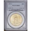 Image 1 : 1909-S $20 MS63 PCGS. Both sides of this lustrous hone 1909-S[$20] MS63 PCGS.