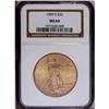 Image 1 : 1909-S $20 MS64 NGC. Lustrous with matte-like surface 1909-S[$20] MS64 NGC.